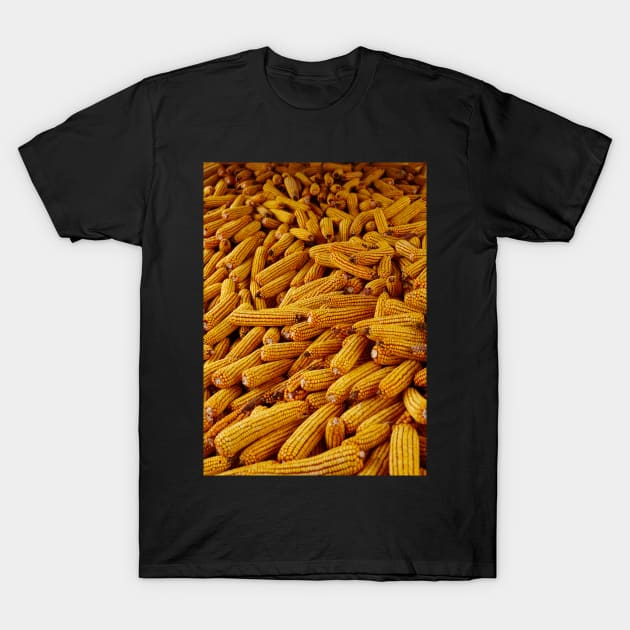 Corn cobs in a barn T-Shirt by naturalis